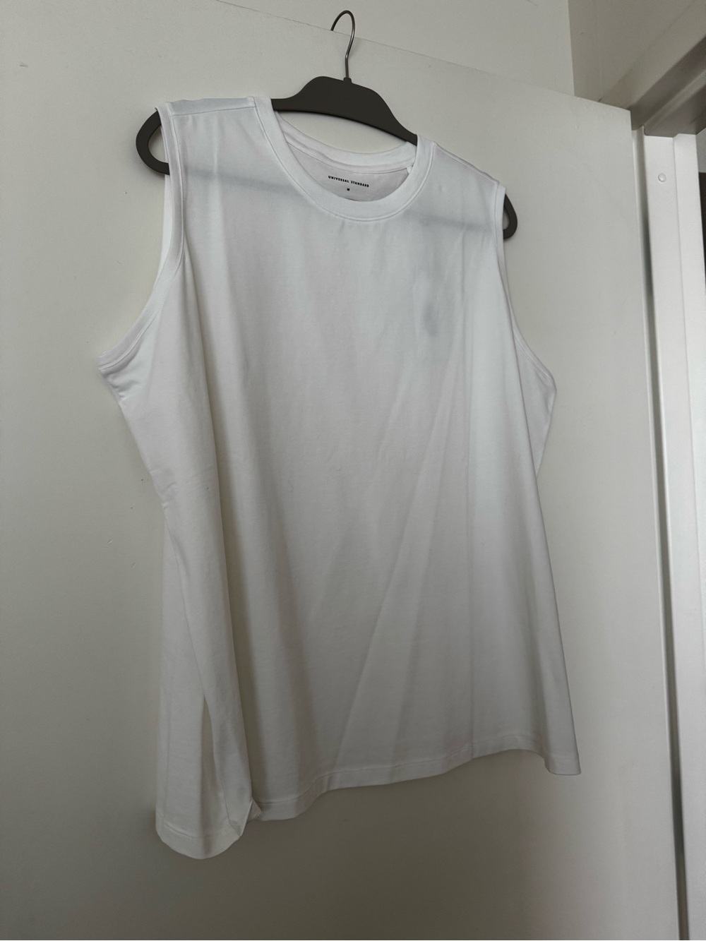 Universal Standard White Sleeveless Crewneck Tank